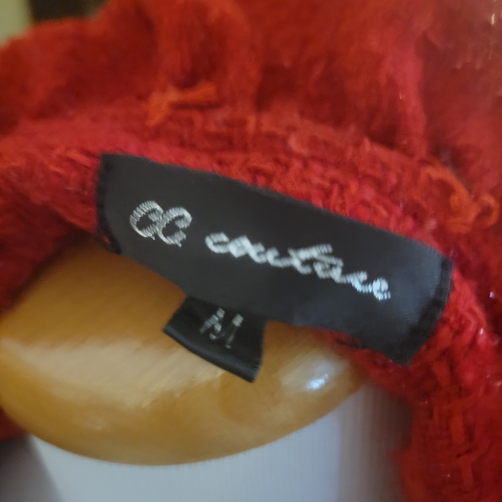 Chic Red Ruffle Blazer - Picture 5 of 5